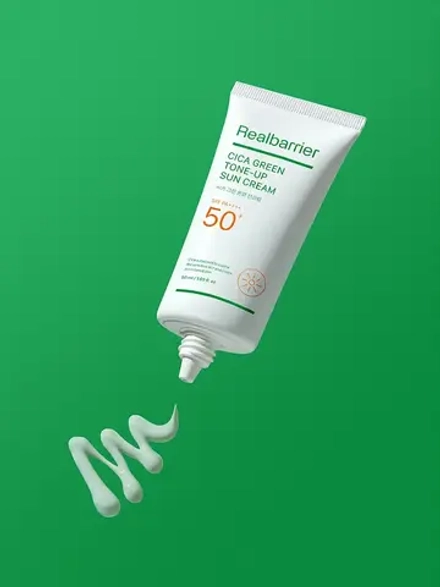 Real Barrier Успокаивающий солнцезащитный крем SPF50 Cica Green Tone-Up Sun Cream 50 мл