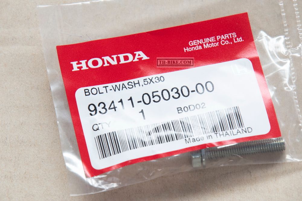 93411-05030-00. BOLT-WASHER, 5X30. HONDA