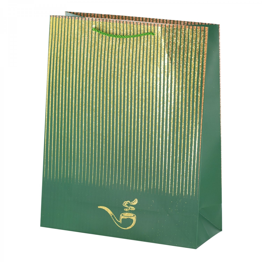 Пакет подарочный бумажный Alingar, (XL) 31х40х12 см, вертикальный, "Для него", матов. ламинация, глиттер, ассорти