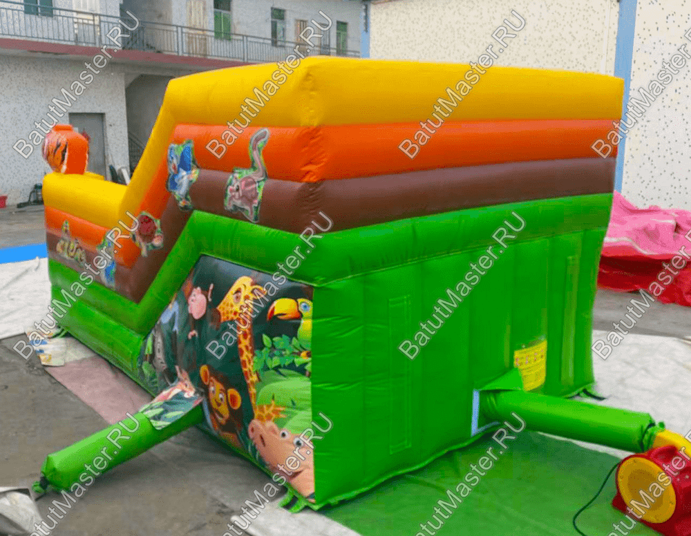 Коммерческий надувной батут "Сафари",  4.80*2.90*2.55 м
