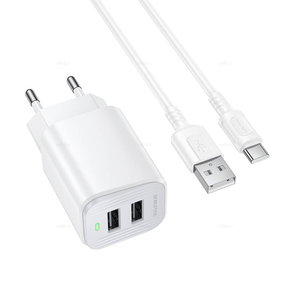 Borofone BAS81A Star зарядное устройство набор (Type-C) (white)