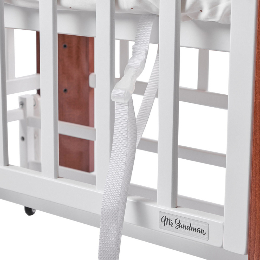 Колыбель Mr Sandman Sandee Белый/Светлый орех