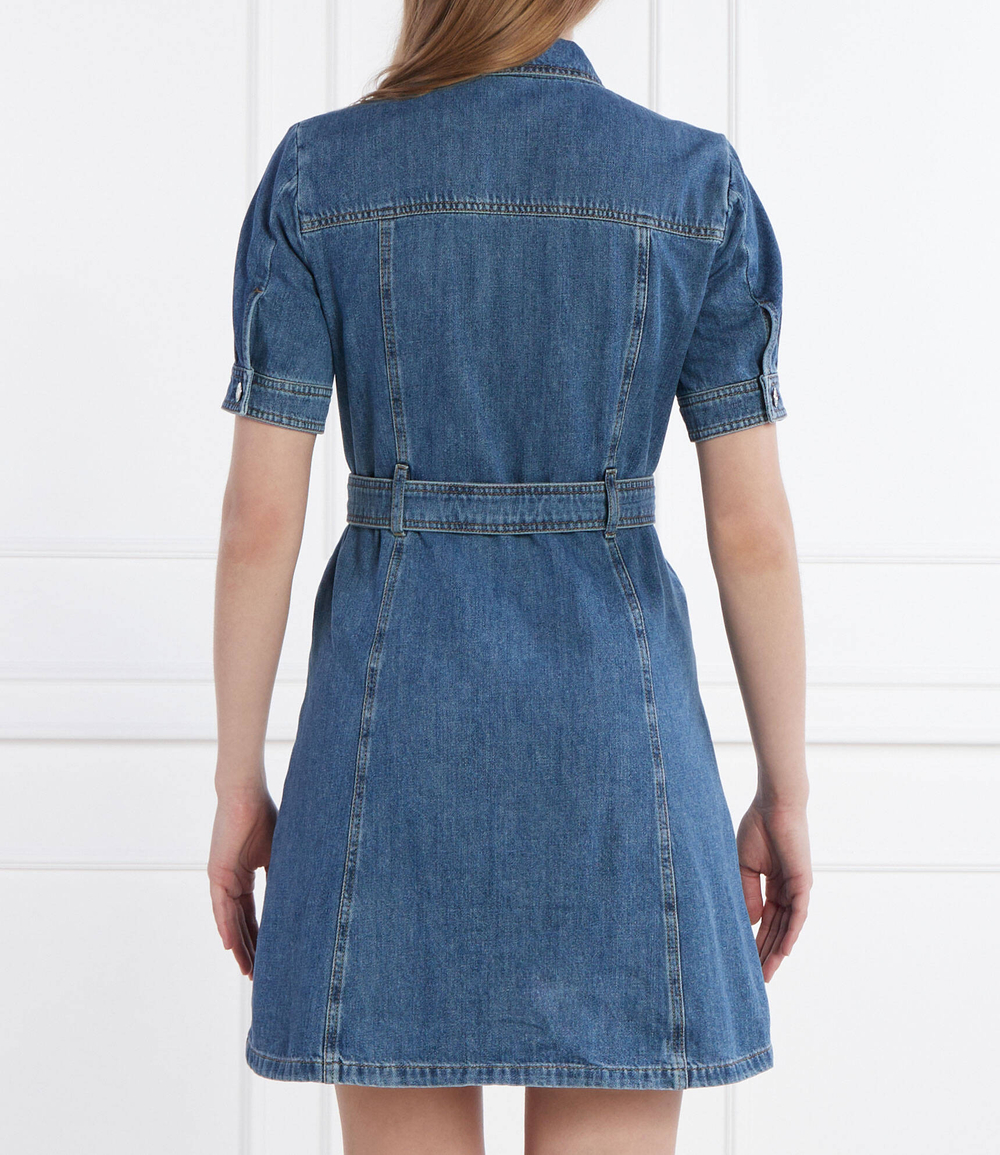 Джинсовое платье с ремешком Liu Jo - голубой(UA4226 D4828)