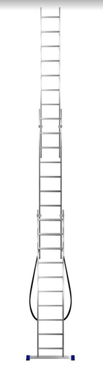 Лестница алюмин.  3секц* 10ступеней (2,84м-4,51м-6,17м) / МОНТАЖНИК