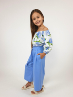 02-95-5 Комплект для девочки (футболка и брюки)