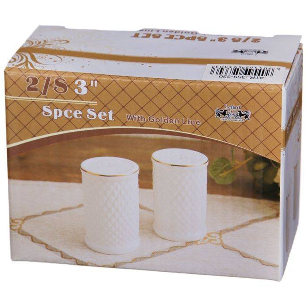 НАБОР ДЛЯ СПЕЦИЙ LEFARD "ДИАМАНД ГОЛД" 2 ПР. 5*5*8 СМ (КОР=48НАБ.)