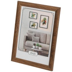 Фоторамка Image Art С22 МДФ универсальная 15х21 цвет мокко вставка прозрачный пластик | Image Art
