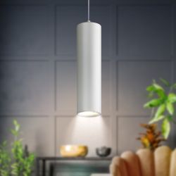 Светильник подвесной ЭРА PL1 GU10 WH 300 под лампу MR16 GU10 белый | Подвесные светильники