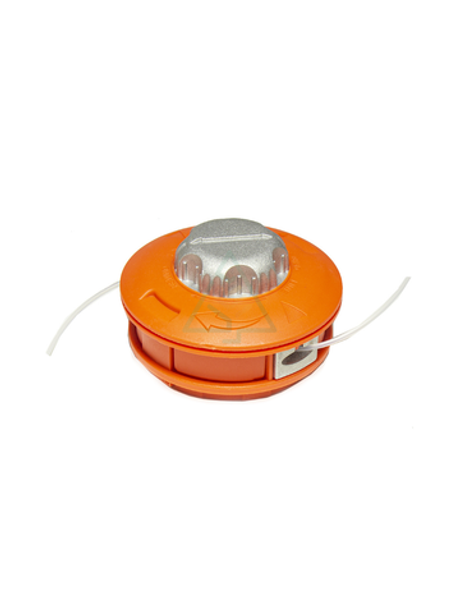 Головка для триммера Efco Stark 25, Oleo-Mac Sparta 25 М8*1,25L с металлической кнопкой облегчённая диаметр 113 мм