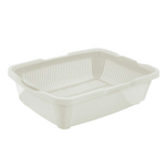 Туалет для кошек с сеткой молочно-кофейный