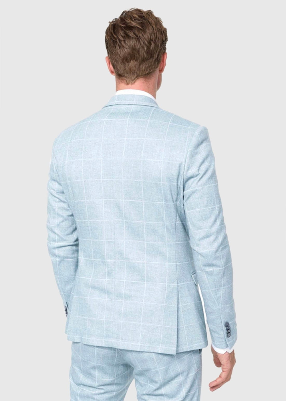 Мужской костюм двойка (голубой) А116