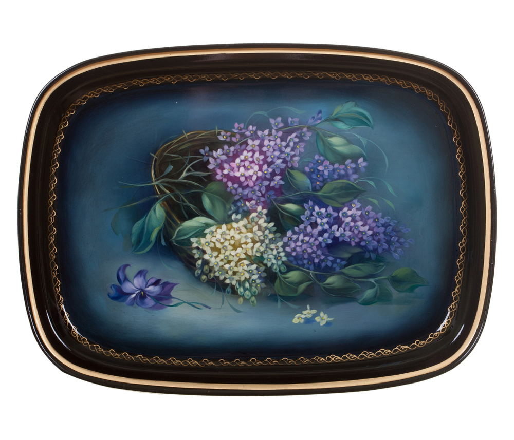 Zhostovo metal tray A12D26092458