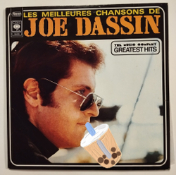 Винтажная виниловая пластинка LP Les Meilleures Chansons De Joe Dassin (France 1975)