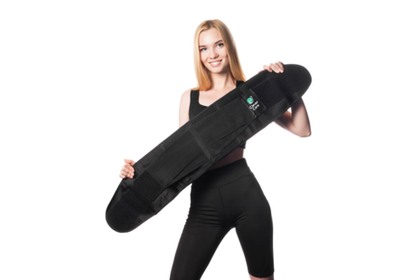 Фитнес пояс для похудения CleverCare, черный, размер L