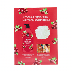Kerasys Natural Cran Berry гель500мл + мыло100г + мочалка