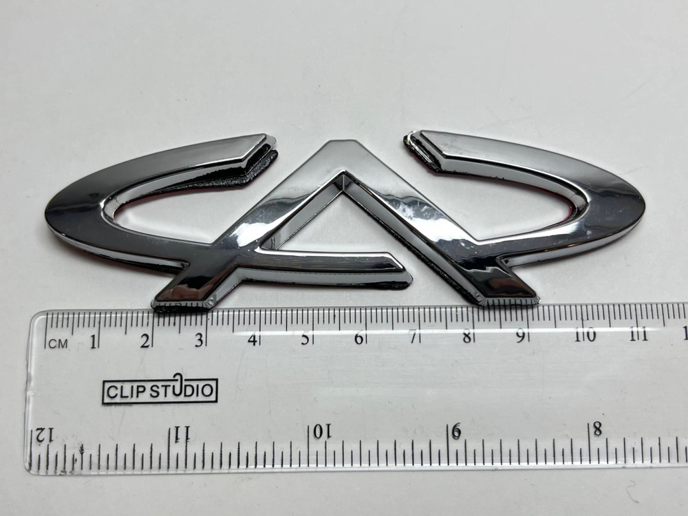 Логотип (шильдик, надпись, эмблема) "Chery" 11.5см для крышки багажника / решетки радиатора / капота