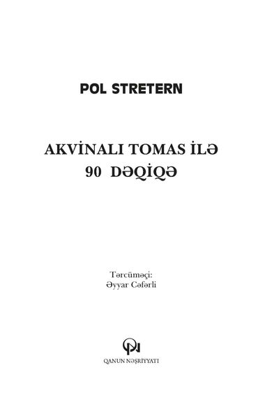 Akvinalı Tomasla 90 dəqiqə