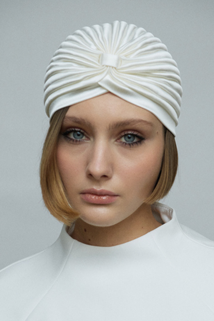 Чалма с драпировкой белая