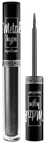 Сияющая цветная подводка для глаз LuxVisage Metal Hype Eyeliner - 08 Diamond Black