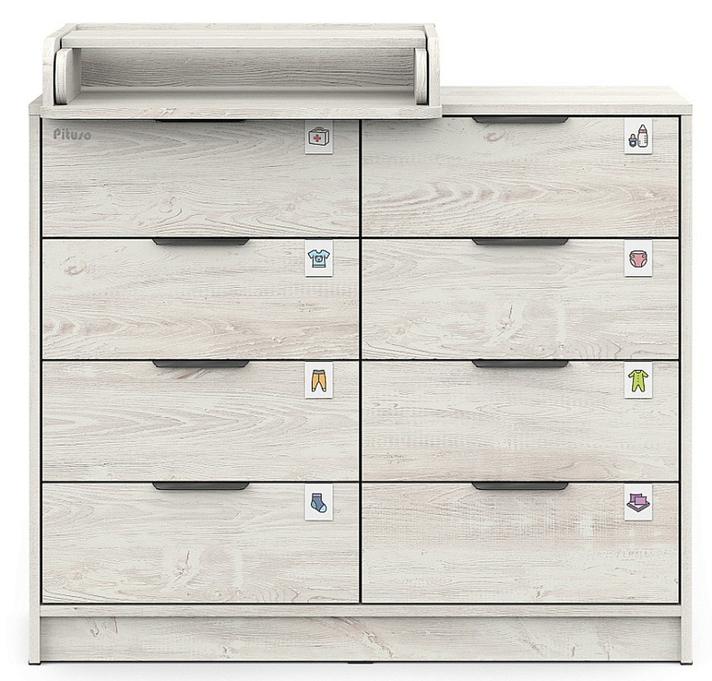 Комод Pituso Kids Optimum ЛДСП Сосна касцина