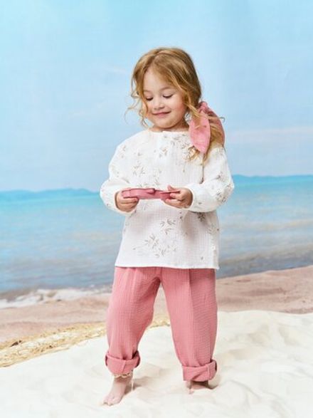 Брюки муслиновые "Сакура" 0+