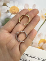 Кольцо-основа "Витое" с петелькой