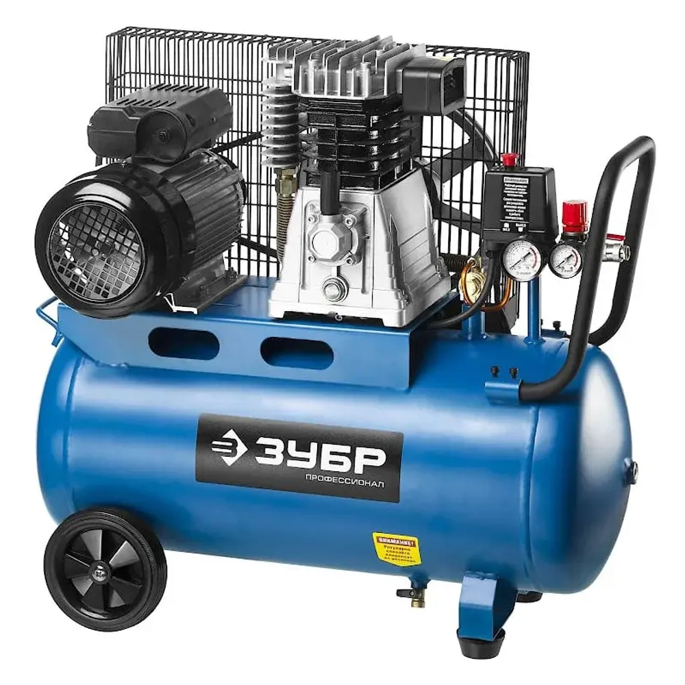 Компрессор воздушный ременной ЗУБР ЗКПМ-440-50-Р-2.2