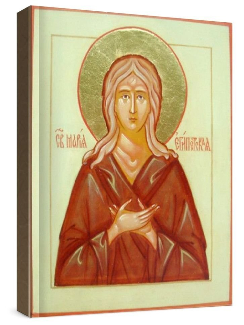 Мария Египетская (рукописная икона)