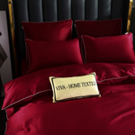 Комплект постельного белья Однотонный Сатин Премиум на резинке OCPR013