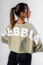 Футболка Oversized Cropped Tee JUST FLOW 431 Зеленый