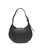 Кожаная сумка хобо furla club 2 s Furla - черный(WB01276 BX0053)