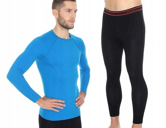 Футболка мужская BRUBECK Active wool LS13020/LS12820