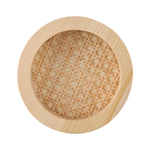 Блюдо круглое Woodnes из массива сосны и ротанга Ø15 см