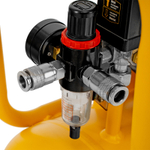 Компрессор безмасляный, малошумный DLS 1500/50, 1500 ВТ, 2x750, 50 л, 260 л/мин Denzel