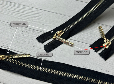 Набор МОЛНИЙ стразы черный 80+20