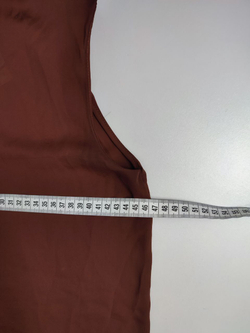 Блузка с коротким рукавом коричневая 46 размер