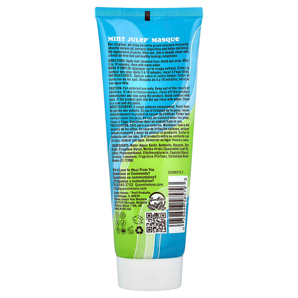 Queen Helene, Mint Julian®, маска для жирной и склонной к акне кожи, 227 г (8 унций)