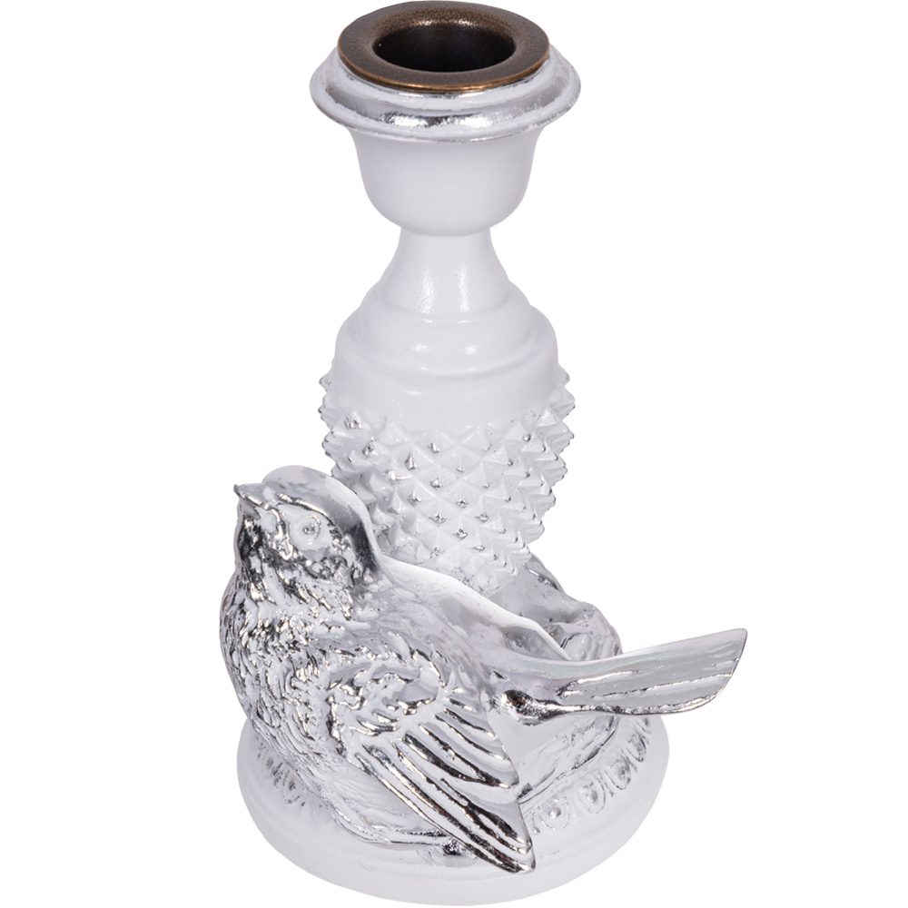 Подсвечник Птичка Терра правый Белый