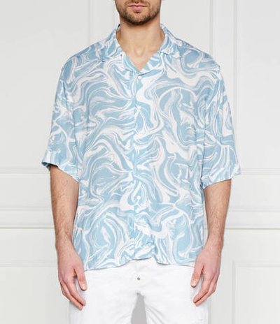 Рубашка Lapis_3 BOSS ORANGE - голубой(50514572)