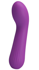 Фиолетовый гнущийся вибратор Faun - 15 см.