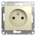 Schneider Electric Glossa Бежевый Розетка без заземляющих контактов механизм IP20 скрытая установка GSL000241