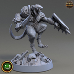 крыса scaven rat мышь Воин Паладин Варвар Файтер Рыцарь миниатюра для dnd, днд, pathfinder, фентези, Настольная игра, НРИ, Варгейм, РПГ