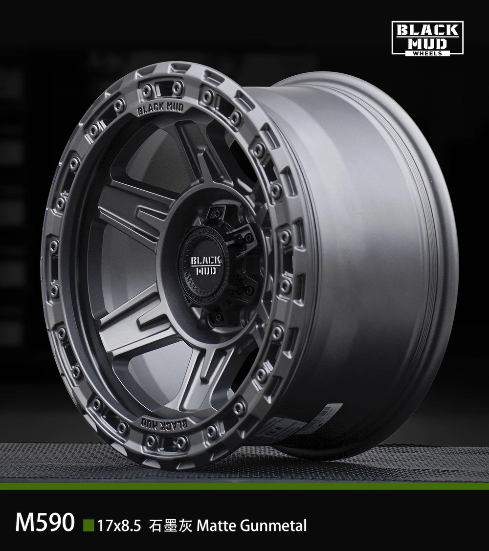 Диск колёсный литой BLACK MUD M590 R17 8,5 ЕТ0 Dark Matte Tint / Matte Gunmetal