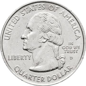 25 центов (1/4 доллара, квотер) 2000 США «Штат Вирджиния» (D)