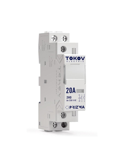 Контактор модульный 18мм 20А 230В АС 2НО PRIZMA TOKOV ELECTRIC TKE-PZ-MC-1-20-230-20