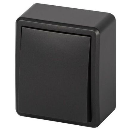 Выключатель 1-кл. ОП Эксперт 11-1201-05 IP20 10АХ-250В антрацит Эра Б0062989