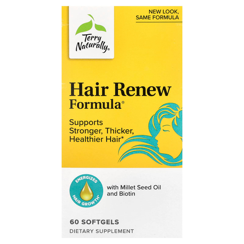 Terry Naturally, Terry Naturally, Hair Renew Formula, формула восстановления волос, 60 желатиновых капсул
