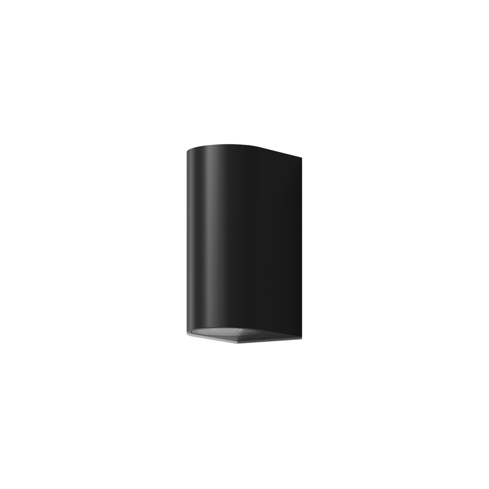 DK9791-BK Настенный уличный светильник NARVIK, IP44, 2хGU10 LED, до 15 Вт, черный, алюминий