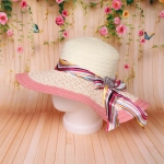 Шляпа женская с широкими полями «TiraMiSu- Ассоль», микс 6 цветов, р58, ширина полей 10 см