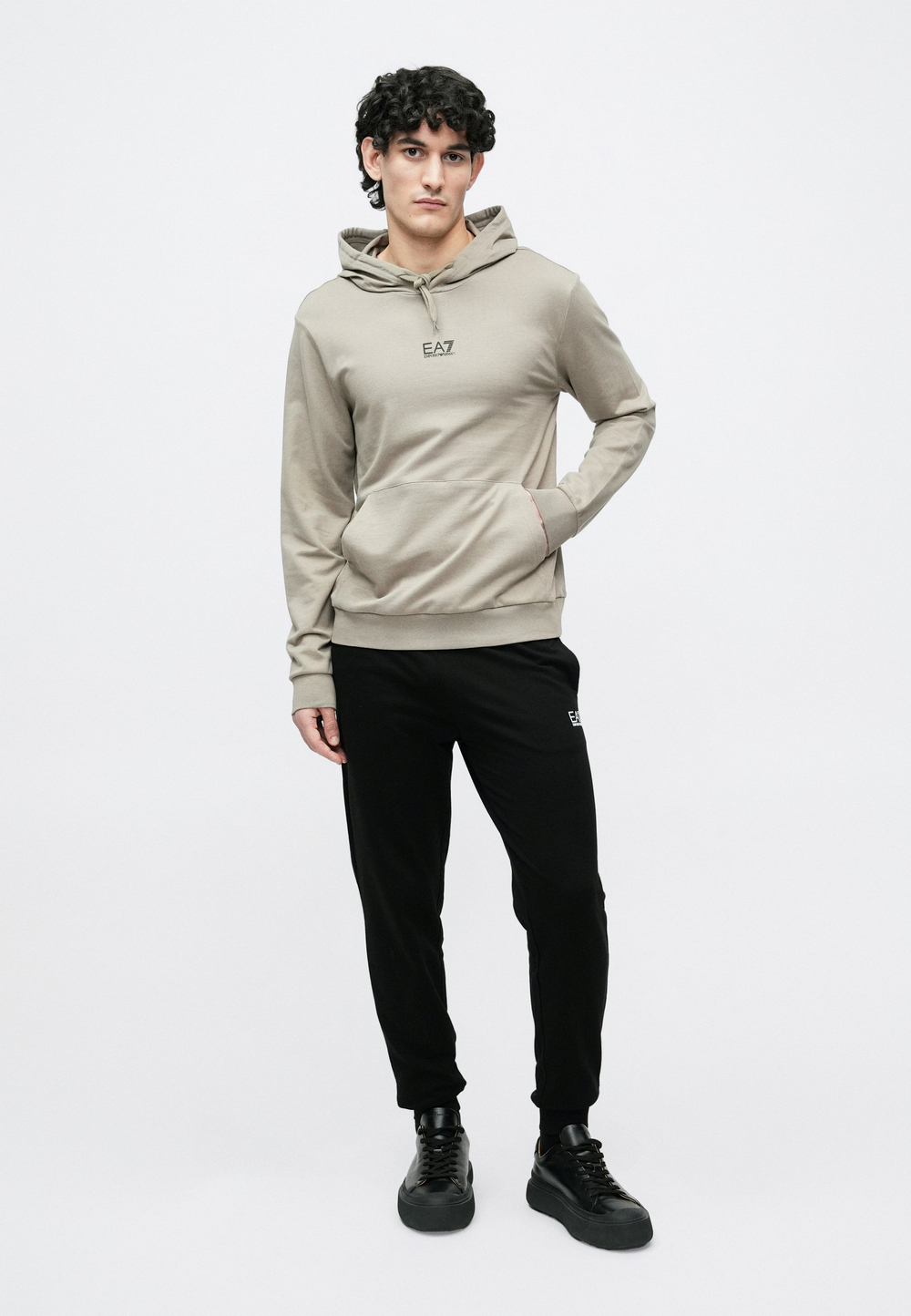 EA7 Emporio Armani Толстовка с капюшоном - жареный кешью/песок